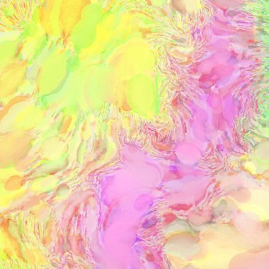 El yapımı sürreal soyut desenli suluboya. Modern sanatsal resim. 2D çizim. Arkaplan boyası karışımı. Yaratıcı duvar sanatı. Çağdaş sanat.