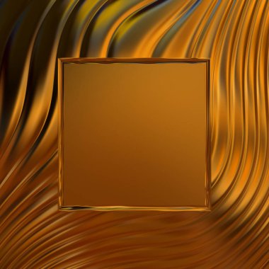 Soyut çerçeveli arkaplan. Renkli, canlı, dalgalı bir duvar kağıdı. Merkezi çerçeveli yaratıcı grafik 2d çizim. Dinamik şekilli modaya uygun sıvı örtüsü.