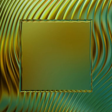 Soyut çerçeveli arkaplan. Renkli, canlı, dalgalı bir duvar kağıdı. Merkezi çerçeveli yaratıcı grafik 2d çizim. Dinamik şekilli modaya uygun sıvı örtüsü.