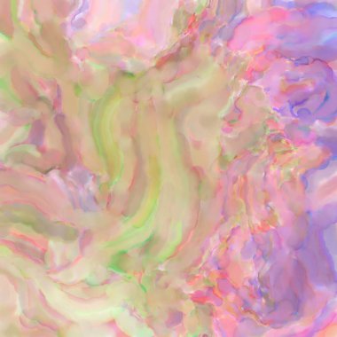 El yapımı sürreal soyut desenli suluboya. Modern sanatsal resim. 2D çizim. Arkaplan boyası karışımı. Yaratıcı duvar sanatı. Çağdaş sanat.