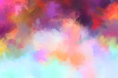 Sanatsal soyut arkaplan. Doku boyalı duvar kağıdı. Boya darbeleriyle yaratıcı bir illüstrasyon. Fırça desenli resim.