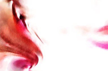 Modern sanat. Renkli çağdaş sanat eserleri. Renkli boya darbeleri. Soyut arkaplanda fırça darbeleri. fırça boyası.