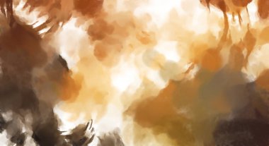 El yapımı sürreal soyut desenli suluboya. Modern sanatsal resim. 2D çizim. Arkaplan boyası karışımı. Yaratıcı duvar sanatı. Çağdaş sanat