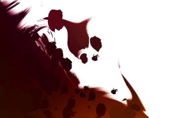 Duvar sanatı Eşsiz ve yaratıcı illüstrasyon. Fırça darbesi ile boyanmış. Renkli fırça darbelerinin soyut arkaplanı. Fırçalanmış canlı duvar kâğıdı. Boyalı sanatsal yaratım.