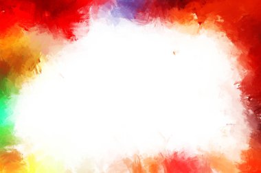 Modern sanat. Taranmış Boyalı Soyut Arkaplan. Fırça darbesi ile boyanmış. Boya darbeleri. 2B Görüntü