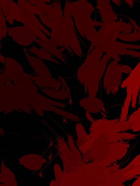 Duvar sanatı Eşsiz ve yaratıcı illüstrasyon. Fırça darbesi ile boyanmış. Renkli fırça darbelerinin soyut arkaplanı. Fırçalanmış canlı duvar kâğıdı. Boyalı sanatsal yaratım.