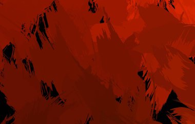 Vahşi fırça darbeleriyle yaratıcı soyut resim. Artistik fırça darbeleriyle donatılmış. Renkli ve canlı bir tasvir. Boyalı sanat.