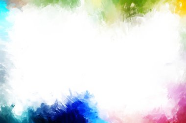 Modern sanat. Taranmış Boyalı Soyut Arkaplan. Fırça darbesi ile boyanmış. Boya darbeleri. 2B Görüntü