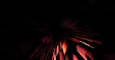 Işık parçacık izleri. Parlayan parçacıkları ve çizgileri olan ışık patlaması yıldızı. Güzel hareketli soyut ışın arkaplanı.