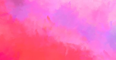 Renkli fırça darbelerinin 2D çizimi. Dekoratif desenli resim. canlı boya desenli arkaplan.