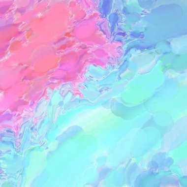 El yapımı sürreal soyut desenli suluboya. Modern sanatsal resim. 2D çizim. Arkaplan boyası karışımı. Yaratıcı duvar sanatı. Çağdaş sanat.