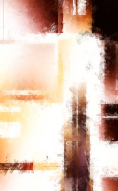 Modern sanat. Renkli çağdaş sanat eserleri. Renkli boya darbeleri. Soyut arkaplanda fırça darbeleri. Fırça boyası. Eşsiz duvar sanatı.