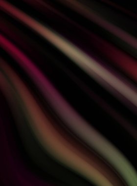 Siyah arka planda renkli düz çizgiler. Sıvı ve sıvı renkli dalgalar karanlıkta akıyor. Duvar kağıdı, afiş, arkaplan, kart, kitap, kapak, poster, afiş, broşür