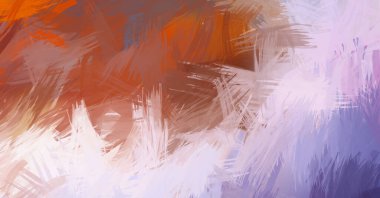 Renkli fırça darbelerinin soyut arkaplanı. fırçalanmış canlı duvar kağıdı. resmedilmiş sanat eseri. Eşsiz ve yaratıcı illüstrasyon.