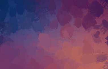 Vahşi fırça darbeleri. Taranmış Boyalı Soyut Arkaplan. Fırça darbesi ile boyanmış. Boya darbeleri. 2B Görüntü.