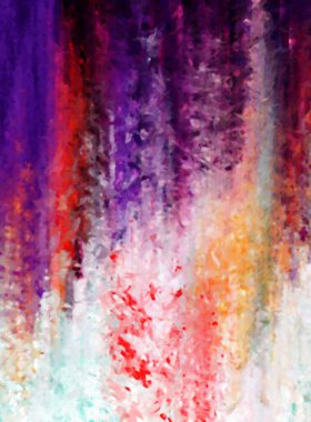 Modern sanat. Renkli çağdaş sanat eserleri. Renkli boya darbeleri. Soyut arkaplanda fırça darbeleri. Fırça boyası. Eşsiz duvar sanatı.