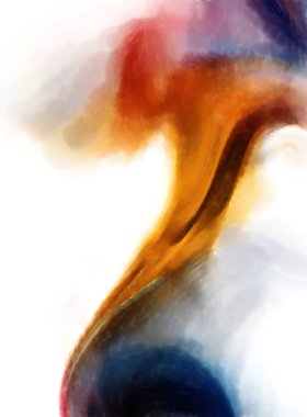 Modern sanat. Renkli çağdaş sanat eserleri. Renkli boya darbeleri. Soyut arkaplanda fırça darbeleri. fırça boyası.