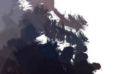 Duvar sanatı Eşsiz ve yaratıcı illüstrasyon. Fırça darbesi ile boyanmış. Renkli fırça darbelerinin soyut arkaplanı. Fırçalanmış canlı duvar kâğıdı. Boyalı sanatsal yaratım.