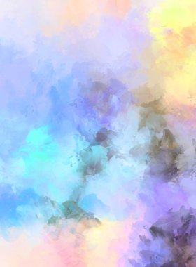 Renkli fırça darbelerinin soyut arkaplanı. fırçalanmış canlı duvar kağıdı. resmedilmiş sanat eseri. Eşsiz ve yaratıcı illüstrasyon.