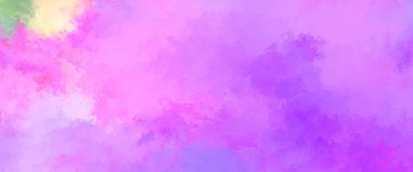 Canlı fırça darbeleriyle boyanmış. Renkli desenli resim. Fırçalanmış duvar kağıdını boya.