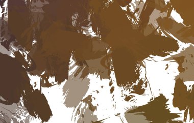 Sanatsal soyut arkaplan. Doku boyalı duvar kağıdı. Boya darbeleriyle yaratıcı bir illüstrasyon. Fırça desenli resim.