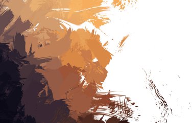 Duvar sanatı Eşsiz ve yaratıcı illüstrasyon. Fırça darbesi ile boyanmış. Renkli fırça darbelerinin soyut arkaplanı. Fırçalanmış canlı duvar kâğıdı. Boyalı sanatsal yaratım.