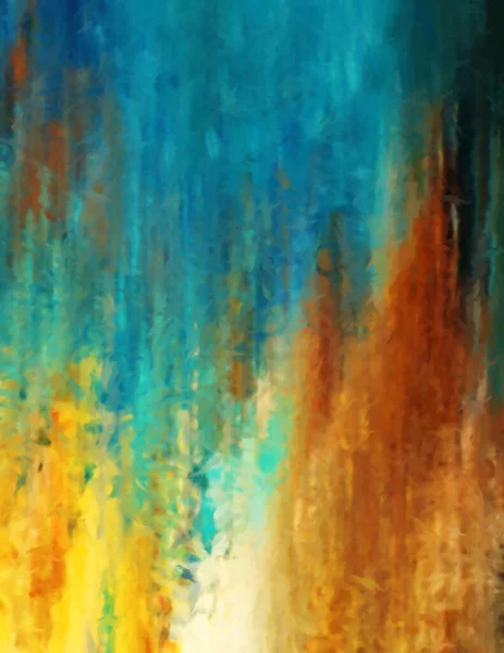 Modern sanat. Renkli çağdaş sanat eserleri. Renkli boya darbeleri. Soyut arkaplanda fırça darbeleri. Fırça boyası. Eşsiz duvar sanatı.