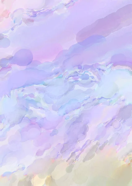 Watercolor Abstract Painting Pastel Colors Soft Color Painted Illustration Calming — Stock Photo, Image