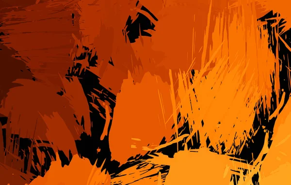 Vahşi fırça darbeleriyle yaratıcı soyut resim. Artistik fırça darbeleriyle donatılmış. Renkli ve canlı bir tasvir. Boyalı sanat.