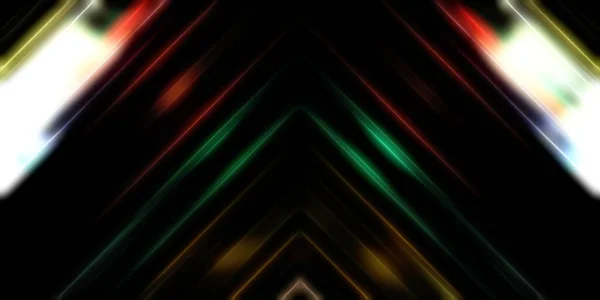 Abstract Stralende Geometrische Lichten Achtergrond Fractale Symmetrische Grafische Illustratie Intersecterende — Stockfoto