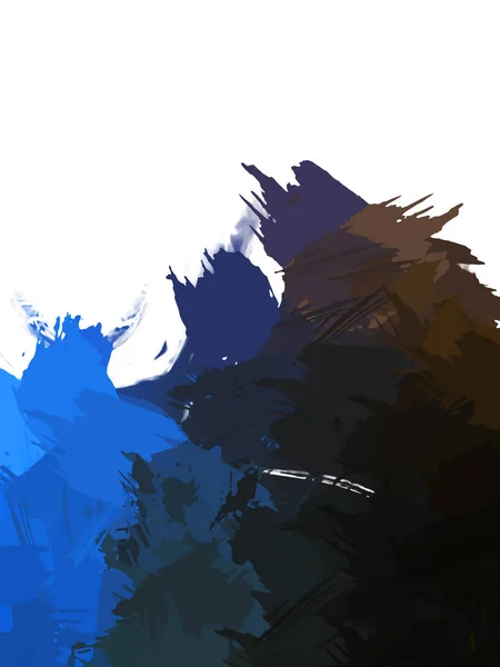 Матовий Пофарбований Абстрактний Фон Дикі Хаотичні Мазки Штрихи Фарби Ілюстрація — стокове фото