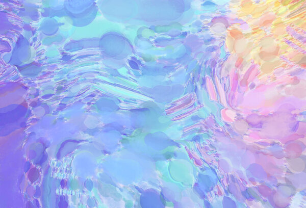 Мягкие обои акварелью. Художественная живопись мягкими раскрашенными цветами. Пастельные цвета на заднем плане. Абстрактное настенное искусство.