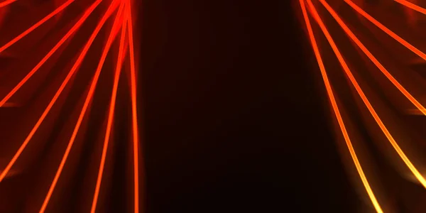 Neon Färgstark Abstrakt Design Ljusvågor Digital Bakgrund Med Neonljus Glödande — Stockfoto