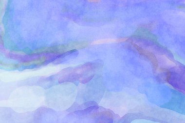 Yumuşak suluboya duvar kağıdı. Hafifçe fırçalanmış renkleri olan sanatsal bir resim. Pastel renkler arkaplana dokunmuş. Soyut duvar sanatı..