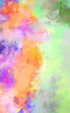 Sanatsal soyut arkaplan. Doku boyalı duvar kağıdı. Boya darbeleriyle yaratıcı bir illüstrasyon. Fırça desenli resim.