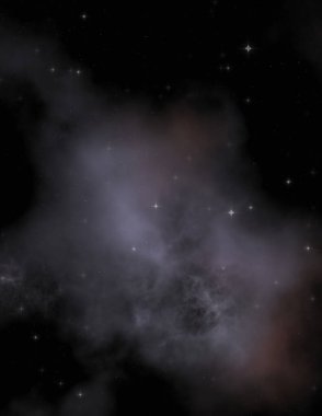 Galaksi uzayındaki yıldız alanı renkli nebula ile. Uzayın derinliklerinin bilim kurgu geçmişi. Ruhsal duvar kağıdı.