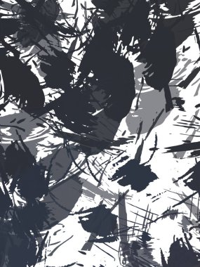 Renkli fırça darbelerinin 2B çizimi. Dekoratif doku resmi. Canlı boya desenli arka plan. Kaotik fırça darbeleri resim.