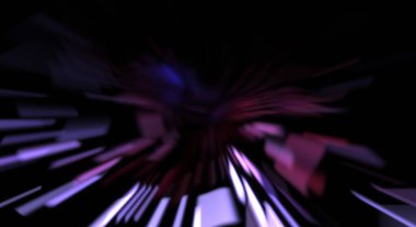 Işık parçacık izleri. Parlayan parçacıkları ve çizgileri olan ışık patlaması yıldızı. Güzel hareketli soyut ışın arkaplanı.