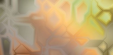 Renkli ve canlı geometrik şekiller katmanları var. Bir teknoloji planının dijital illüstrasyonu. Gelecekçi tasarım şablonu.