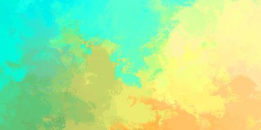 Yaratıcı bir geçmiş. Canlı fırça darbeleriyle boyanmış. Renkli desenli resim. Fırçalanmış duvar kağıdını boya.