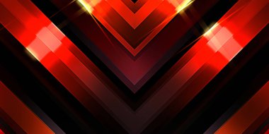 Soyut parlayan geometrik ışıklar arka planda. Fraktal simetrik grafik çizimi. Parıldayan ve parıldayan çubukları kesiştir.