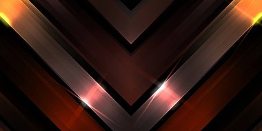 Soyut parlayan geometrik ışıklar arka planda. Fraktal simetrik grafik çizimi. Parıldayan ve parıldayan çubukları kesiştir.