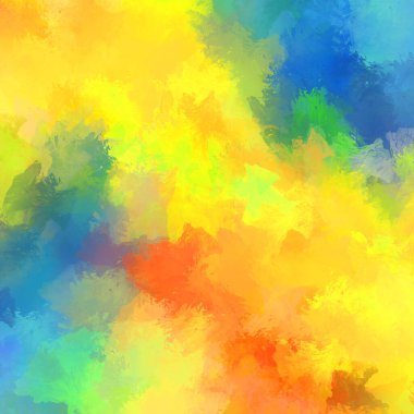 Duvar sanatı Eşsiz ve yaratıcı illüstrasyon. Fırça darbesi ile boyanmış. Renkli fırça darbelerinin soyut arkaplanı. Fırçalanmış canlı duvar kâğıdı. Boyalı sanatsal yaratım.