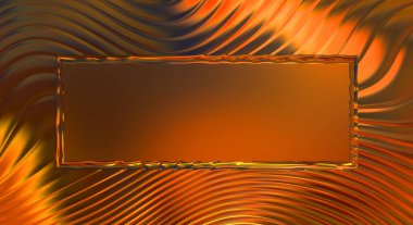 Soyut çerçeveli arkaplan. Renkli, canlı, dalgalı bir duvar kağıdı. Merkezi çerçeveli yaratıcı grafik 2d çizim. Dinamik şekilli modaya uygun sıvı örtüsü.