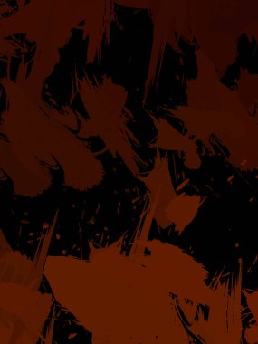 Duvar sanatı Eşsiz ve yaratıcı illüstrasyon. Fırça darbesi ile boyanmış. Renkli fırça darbelerinin soyut arkaplanı. Fırçalanmış canlı duvar kâğıdı. Boyalı sanatsal yaratım.