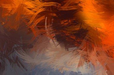 Renkli fırça darbelerinin soyut arkaplanı. fırçalanmış canlı duvar kağıdı. resmedilmiş sanat eseri. Eşsiz ve yaratıcı illüstrasyon.