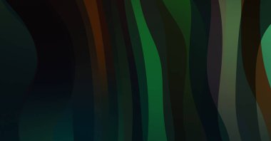 Soyut arkaplan. Renkli dalgalı tasarım duvar kağıdı. yaratıcı grafik 2D çizim. Dinamik şekilli modaya uygun sıvı örtüsü.