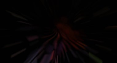 Işık parçacık izleri. Parlayan parçacıkları ve çizgileri olan ışık patlaması yıldızı. Güzel hareketli soyut ışın arkaplanı.