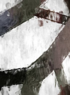 Soyut arkaplanda pürüzlü fırça darbeleri. Fırça boyası. Renkli boya darbeleri. Eşsiz duvar sanatı. Tuvaldeki modern sanat. Renkli çağdaş sanat eserleri. 