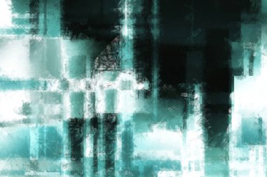 Modern sanat. Renkli çağdaş sanat eserleri. Renkli boya darbeleri. Soyut arkaplanda fırça darbeleri. Fırça boyası. Eşsiz duvar sanatı.